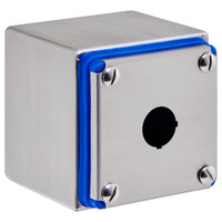 304SS 1 Hole Pushbutton Enclosure 90H x 90W x 90D IP66/IP69K IK08